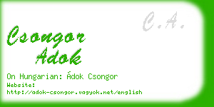 csongor adok business card